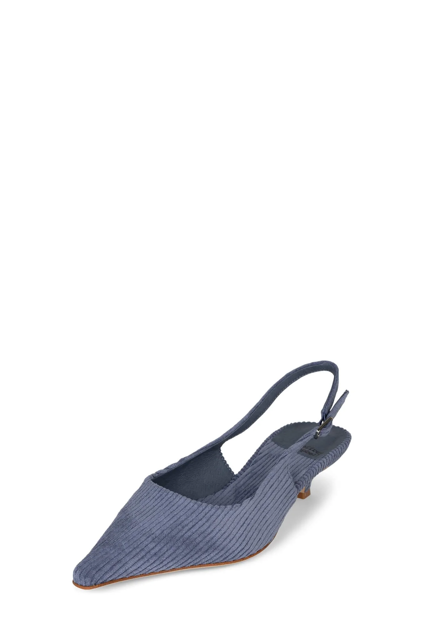 Jeffrey Campbell Alora Kitten Heel in Dusty Blue Corduroy - Image 3