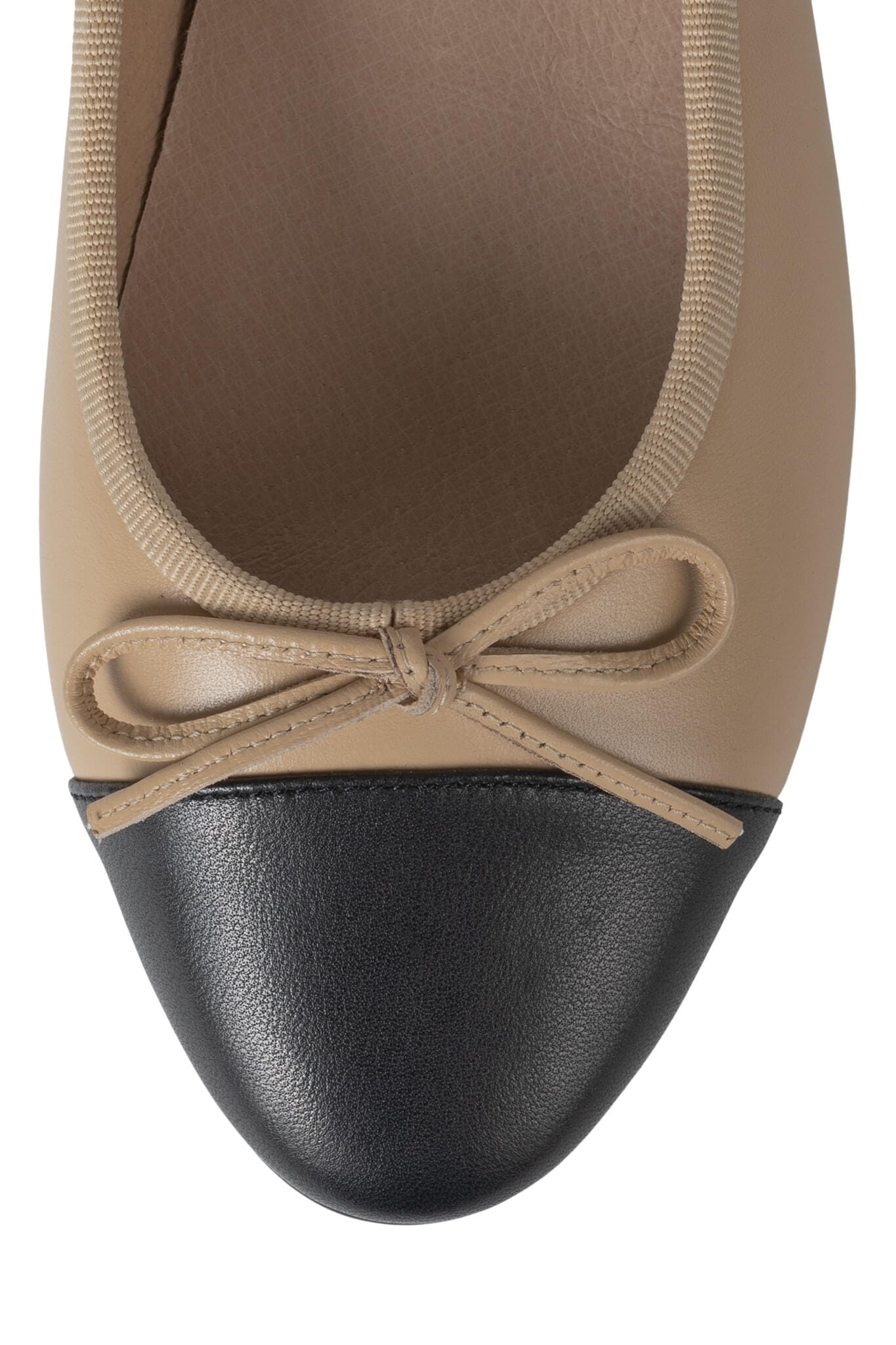 Jeffrey Campbell Arabesque Cap Toe Flat in Natural Black - Image 4