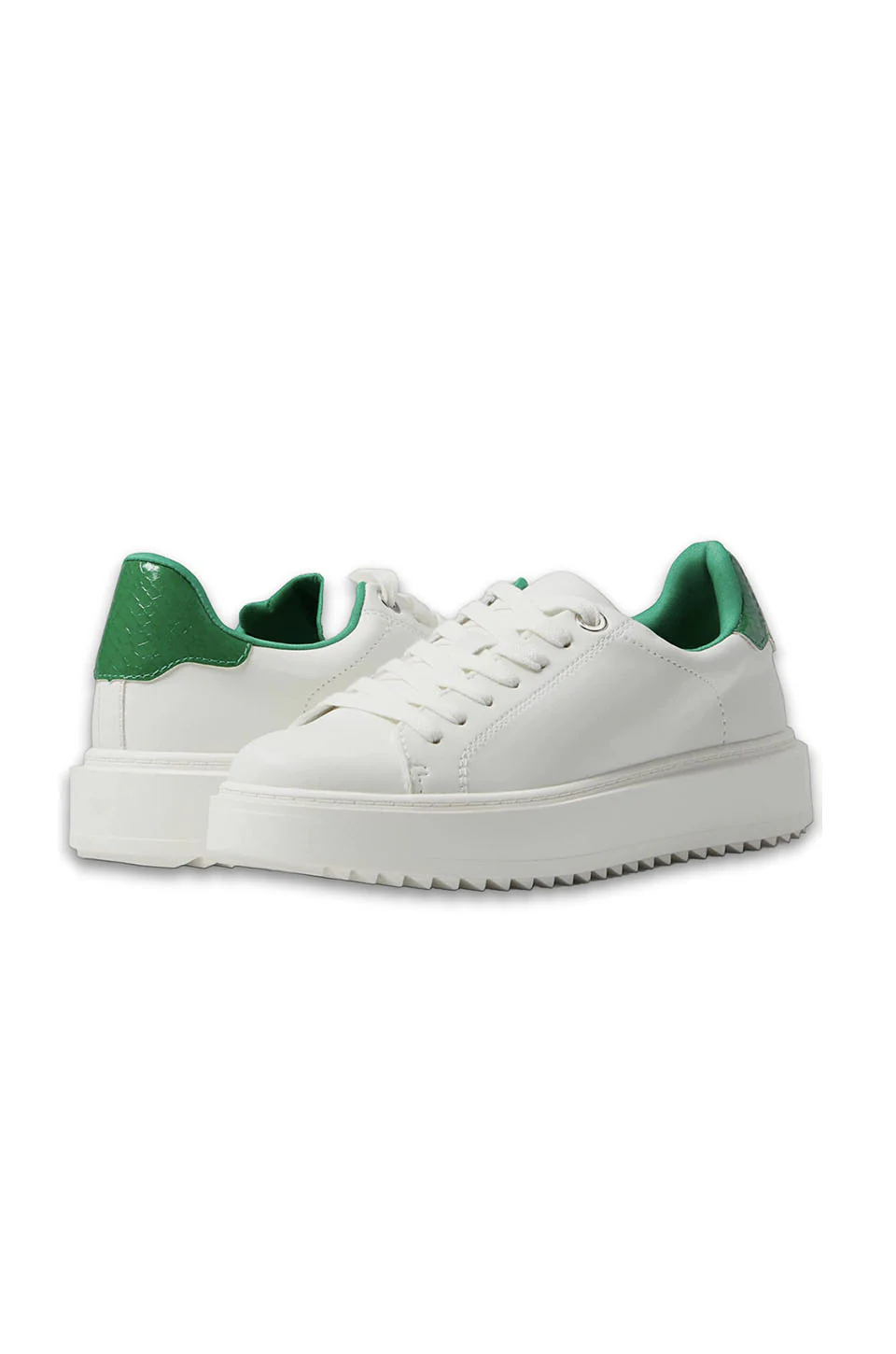 Steve Madden Charlie Sneakers In Green Snake - Image 3