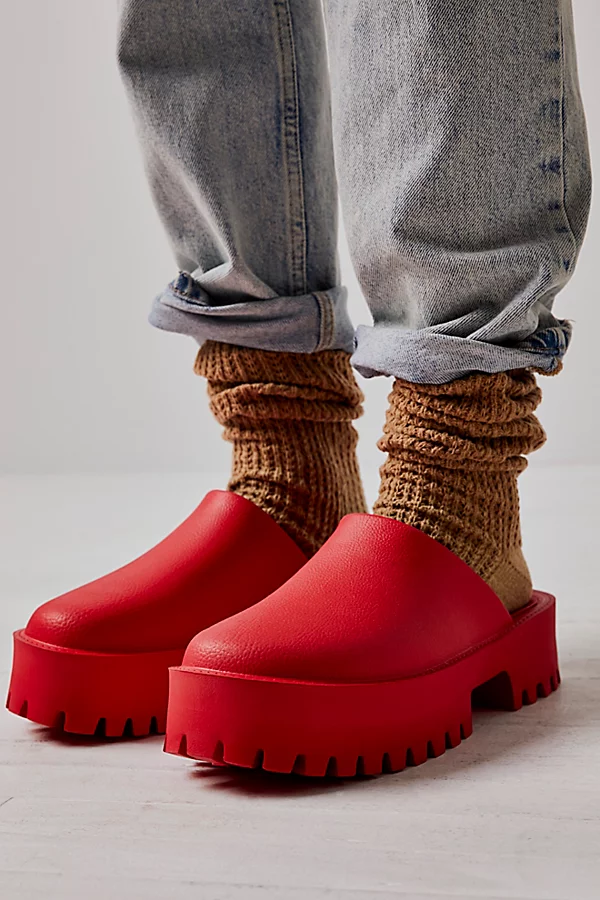 Jeffrey Campbell Clogge Platform- Red - Image 4