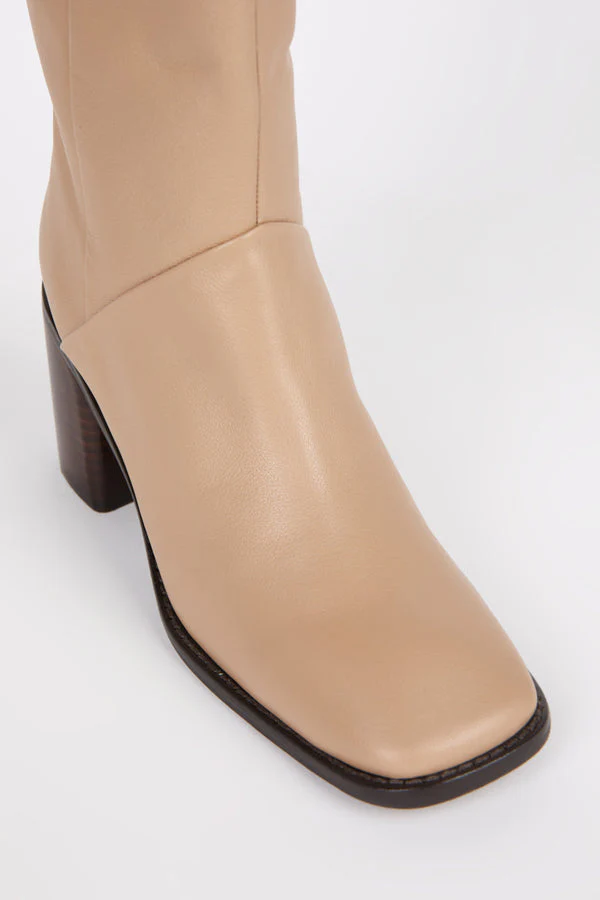 Intentionally Blank Coucou Tall Heeled Boot in Clay - Image 4