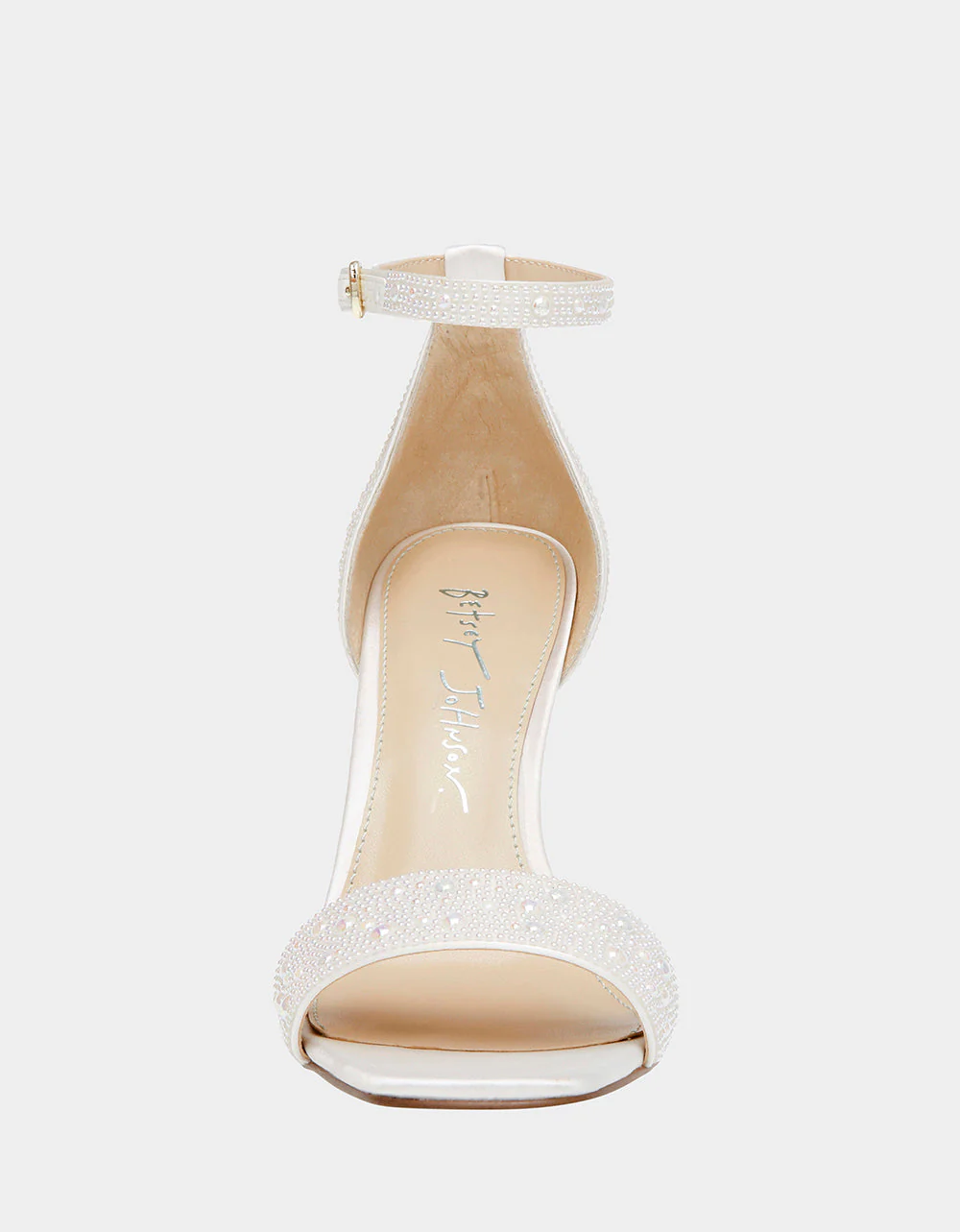 Betsy Johnson Dani Heel Sandal in Ivory Pearl - Image 3