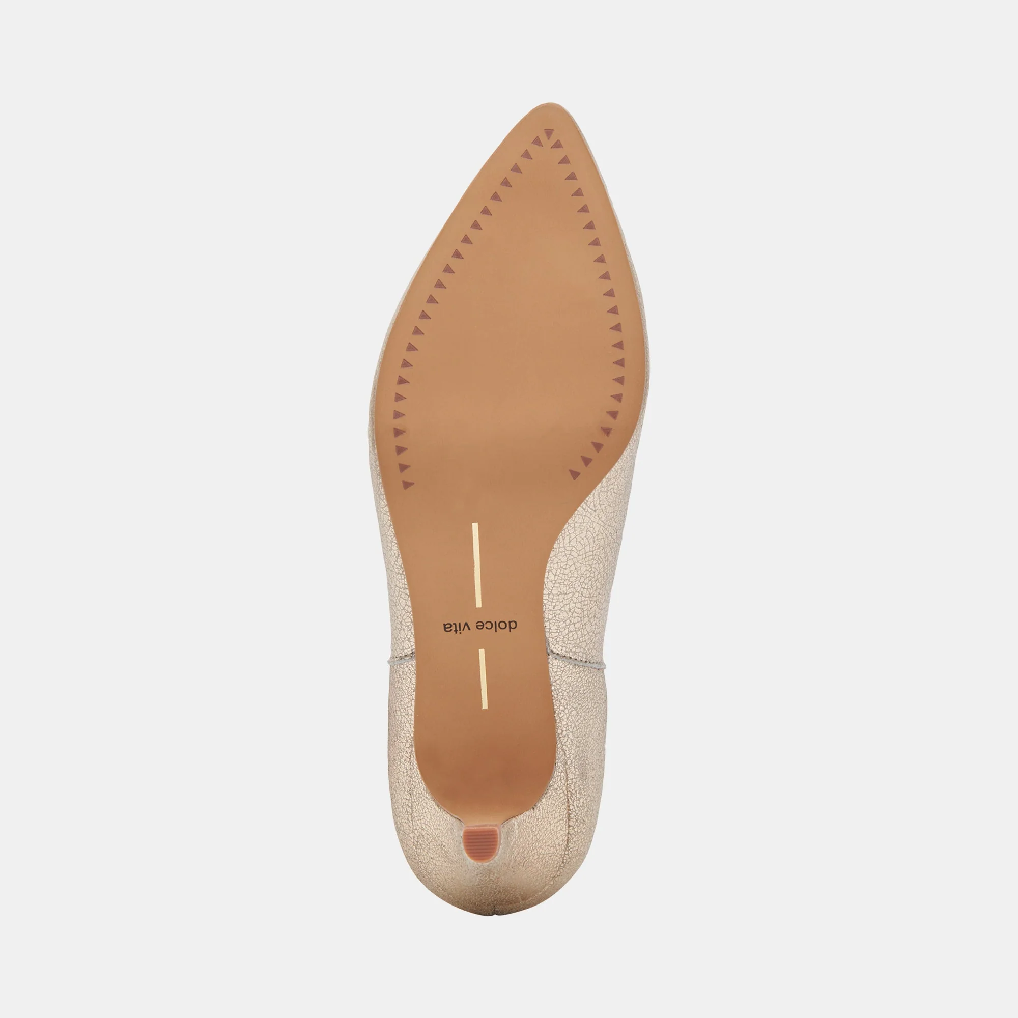 Dolce Vita Dee Booties in Platinum Distressed Leather - Image 10