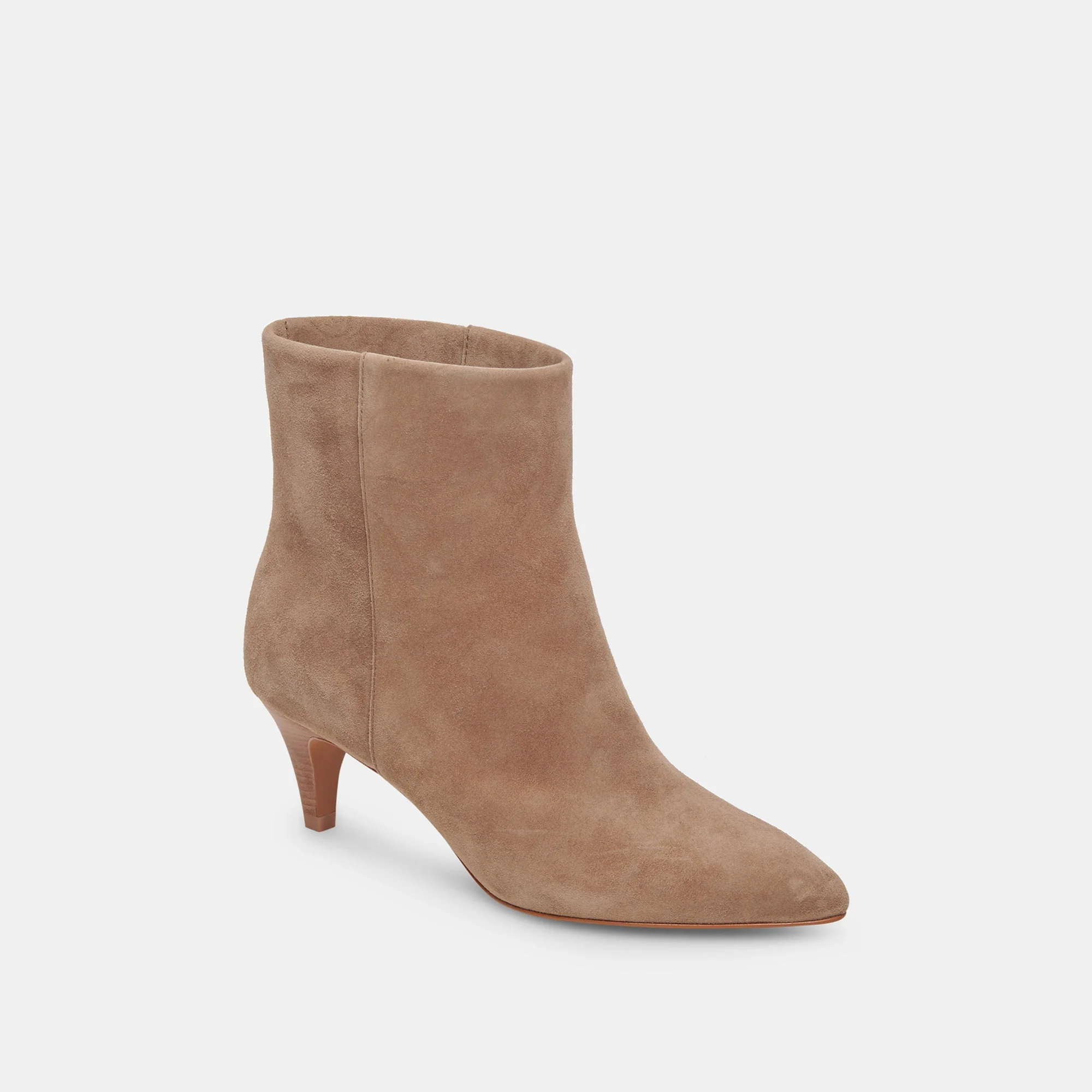 Dolce Vita Dee Booties in Truffle Suede - Image 3