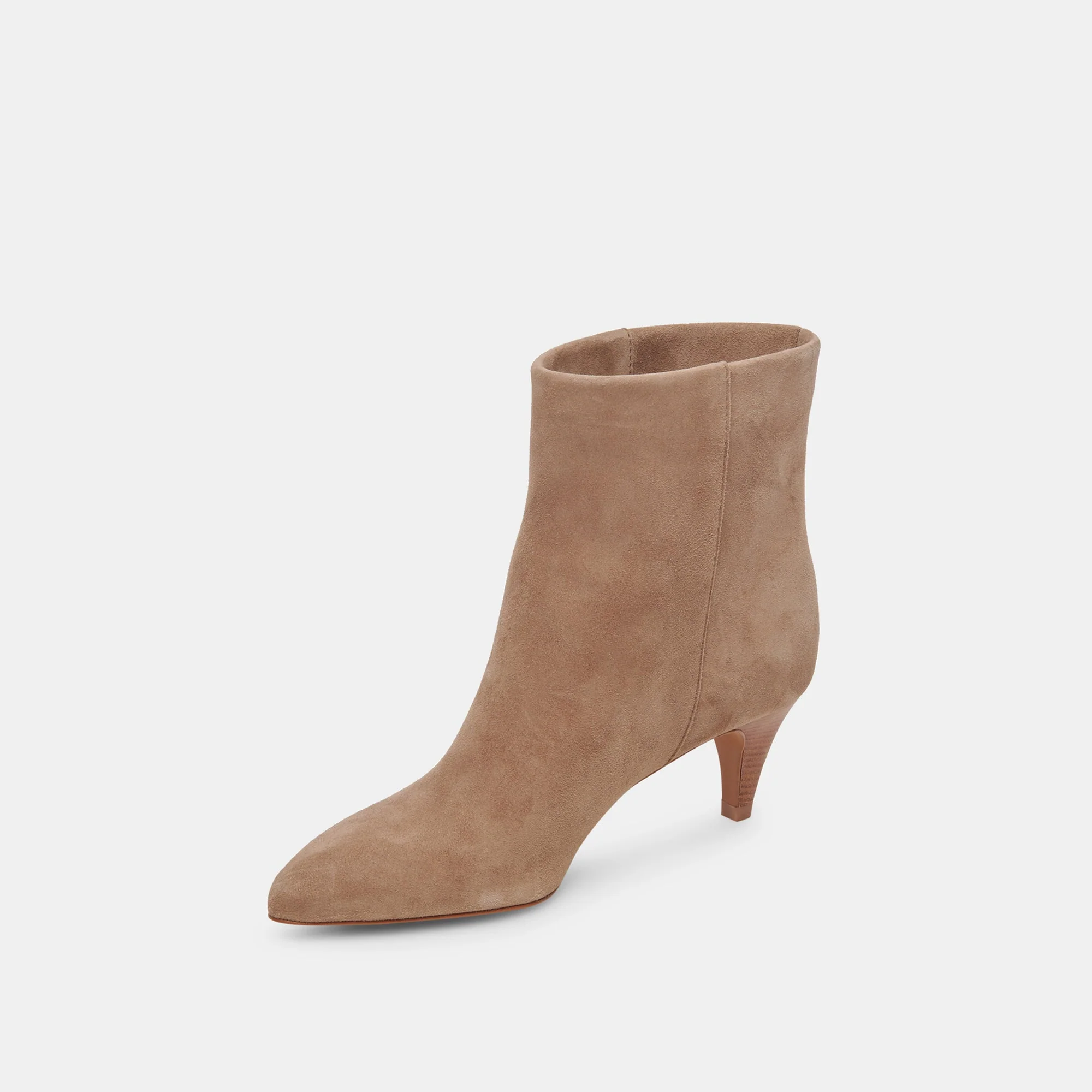 Dolce Vita Dee Booties in Truffle Suede - Image 6