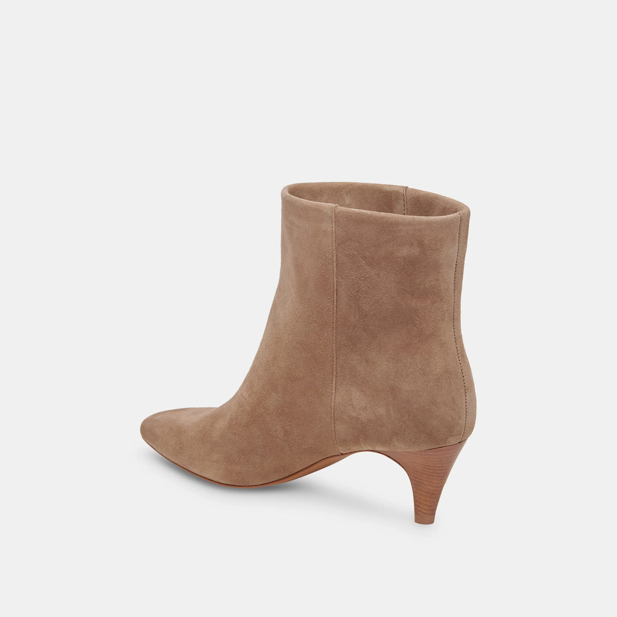 Dolce Vita Dee Booties in Truffle Suede - Image 7