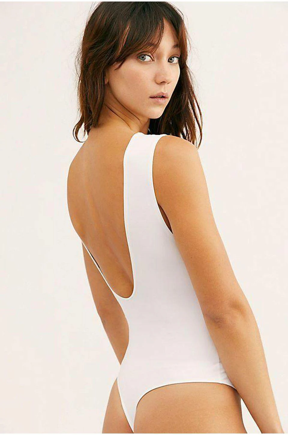 Free People Keep It Sleek Bodysuit In White - Image 3