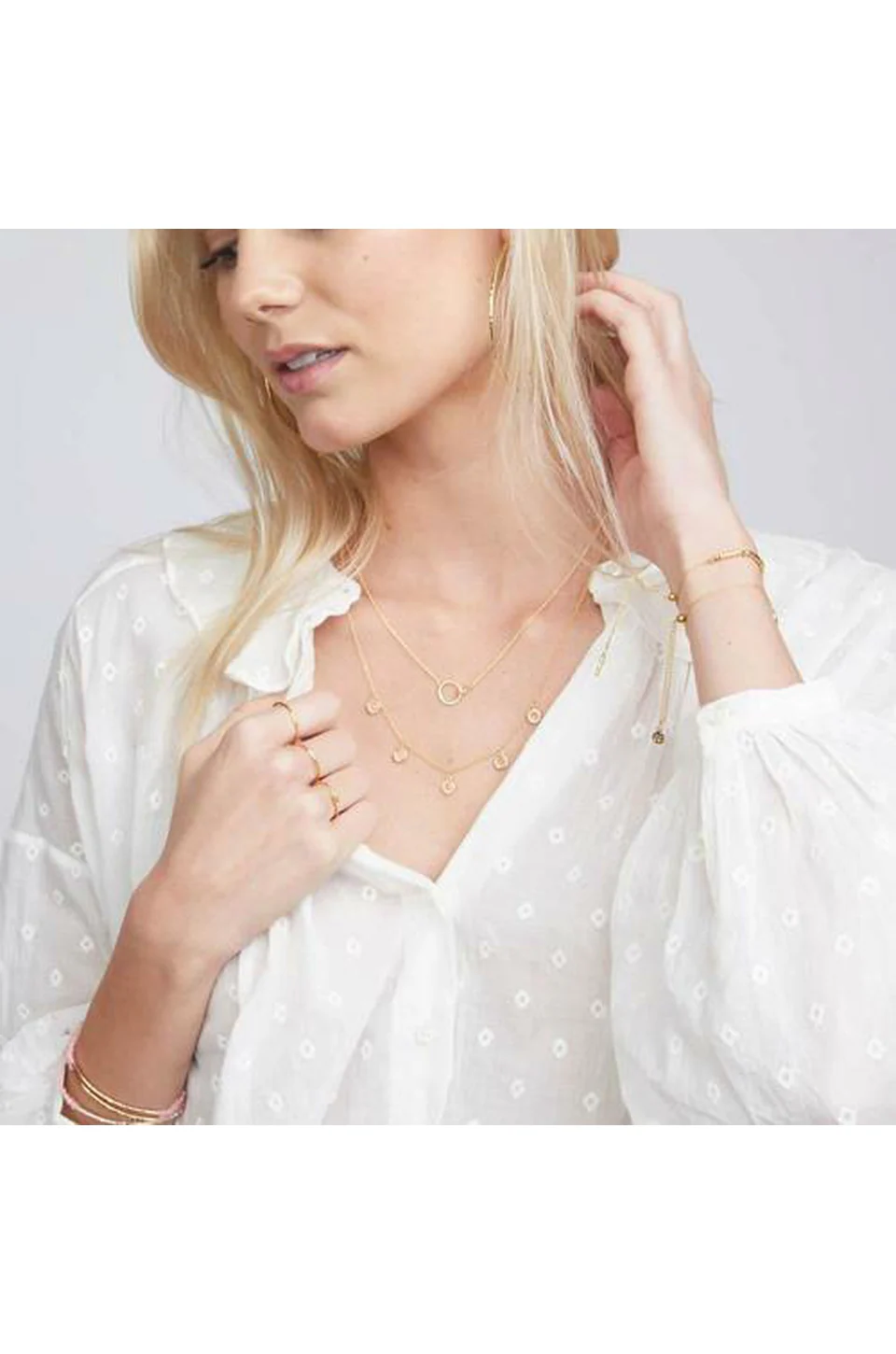 Gorjana Wilshire Charm Adjustable Gold Necklace - Image 3