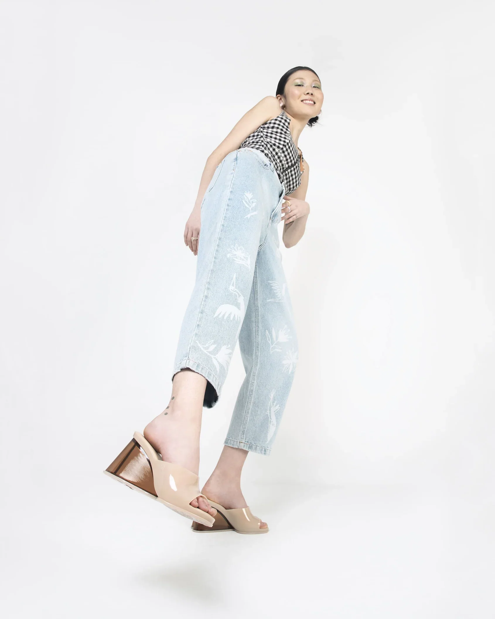 Melissa Darling Wedge Sandals in Beige - Image 5