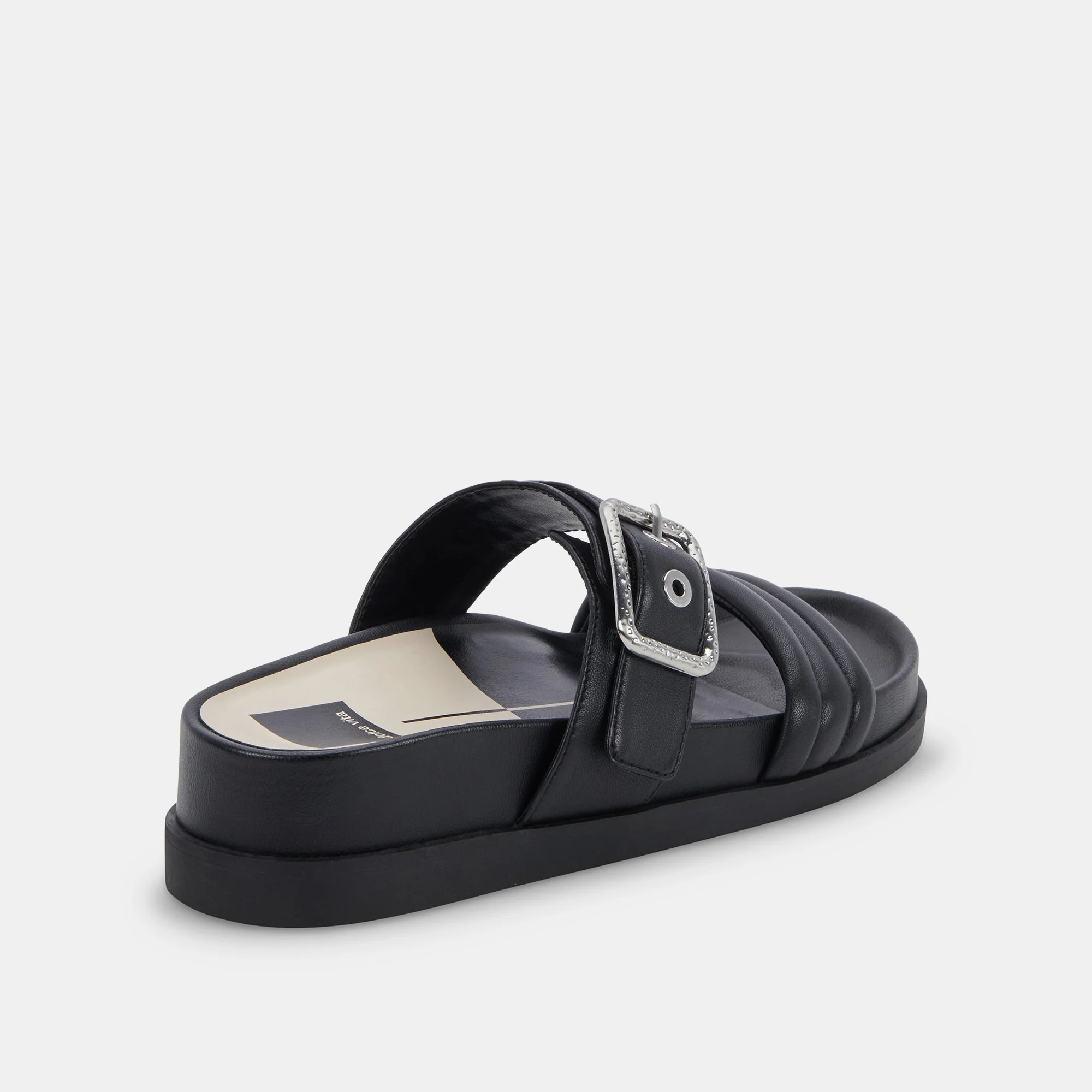 Dolce Vita Shaila Sandals in Black Leather - Image 4