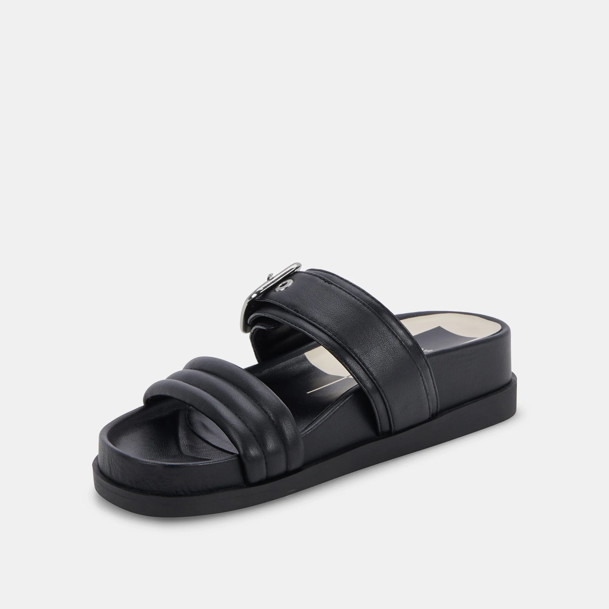 Dolce Vita Shaila Sandals in Black Leather - Image 5