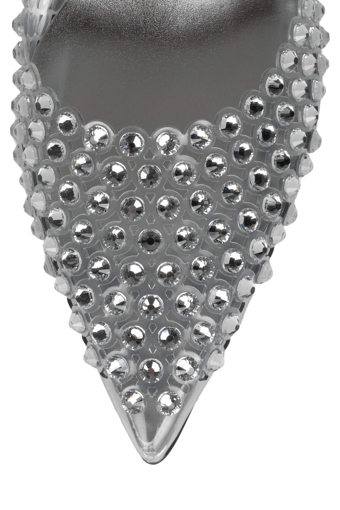 Jeffrey Campbell Shiner Mules in Clear Silver - Image 5