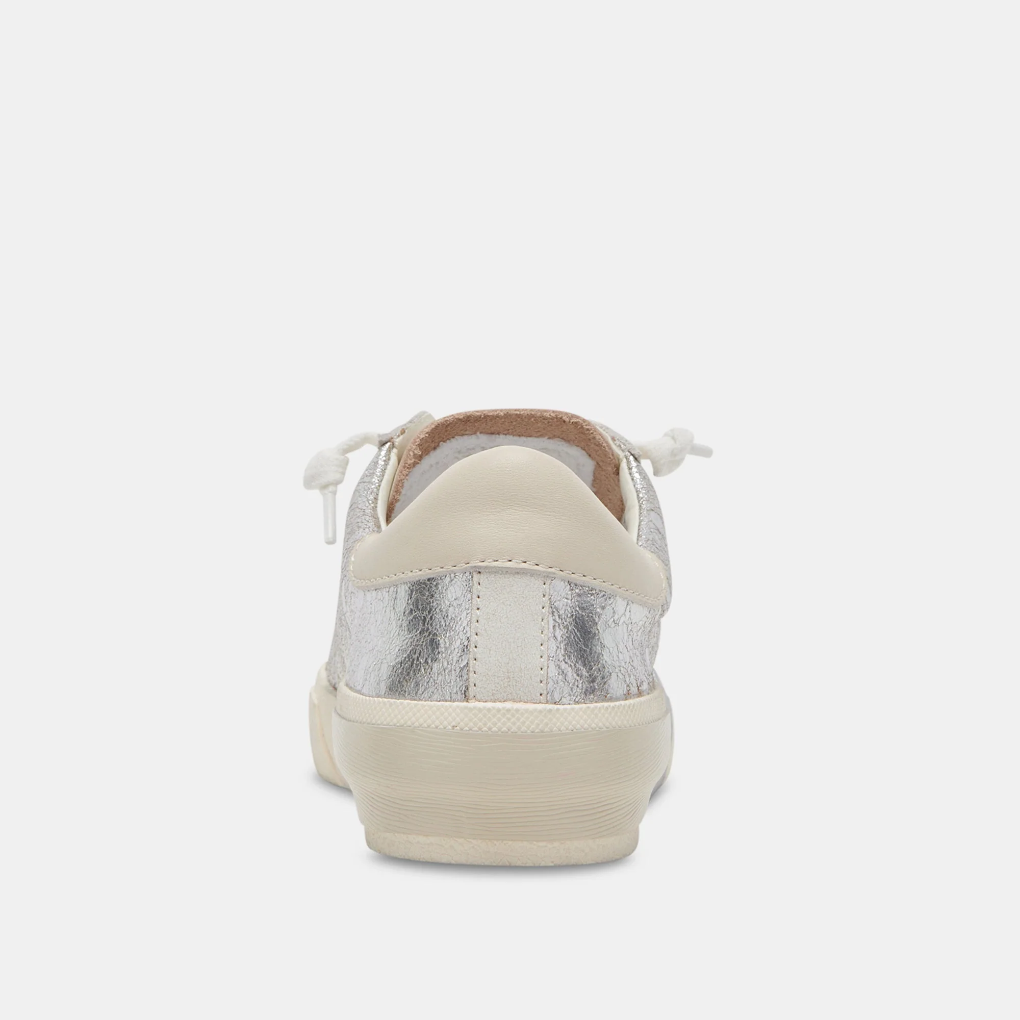 Dolce Vita Zina Sneakers in Chrome Distressed Leather - Image 8